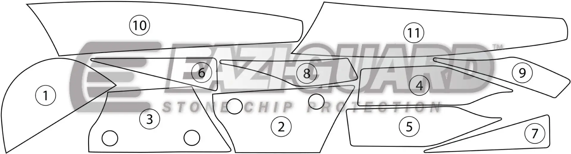 Eazi-Grip Motorcycle Paint Protection Kawasaki ZX-10R 2011-2015 4 Eazi-Grip Motorcycle Paint Protection Kawasaki ZX-10R 2011-2015 - Image 2