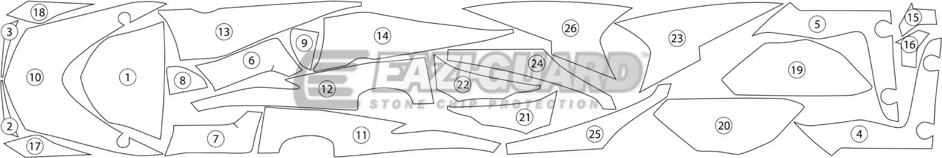 Eazi-Grip Motorcycle Paint Protection Kawasaki ZX-10R 2016-2018 4 Eazi-Grip Motorcycle Paint Protection Kawasaki ZX-10R 2016-2018 - Image 2