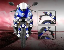 Eazi-Grip Motorcycle Paint Protection Yamaha YZF-R3 / R25 2019-