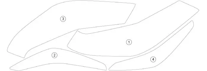 Eazi-Grip Pannier Paint Protection BMW S1000XR 2020- 4 Eazi-Grip Pannier Paint Protection BMW S1000XR 2020- - Image 2