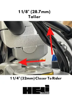 Helibars Handlebar Risers Tour Performance BMW G310GS / G310R -Motorcycle Accessories Store helibars handlebar risers tour performance bmw g310gs g310r 2