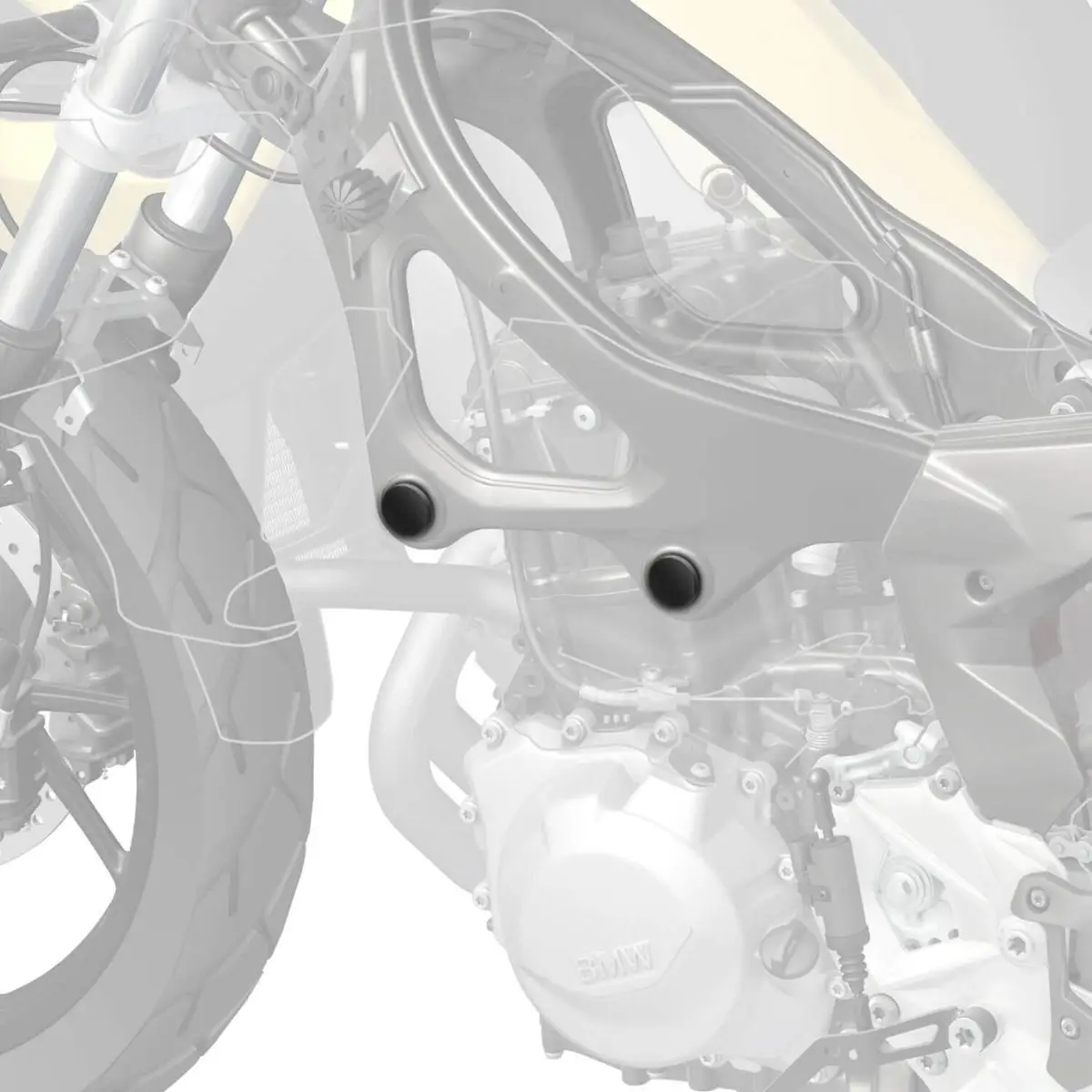 Pyramid Frame End Caps BMW F800 GS / F900 GS 2024- 3 Pyramid Frame End Caps BMW F800 GS / F900 GS 2024-