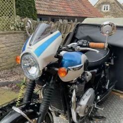 Pyramid Plastics Fly Screen Triumph Bonneville T100 2016- New England White & Intense Orange -Motorcycle Accessories Store pyramid plastics fly screen triumph bonneville 2016 new england white intense orange 5