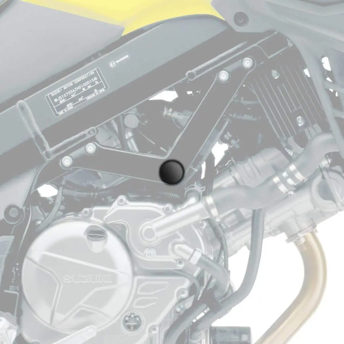 Pyramid Plastics Frame End Caps Suzuki V-Strom 650 2012- 4 Pyramid Plastics Frame End Caps Suzuki V-Strom 650 2012- - Image 2