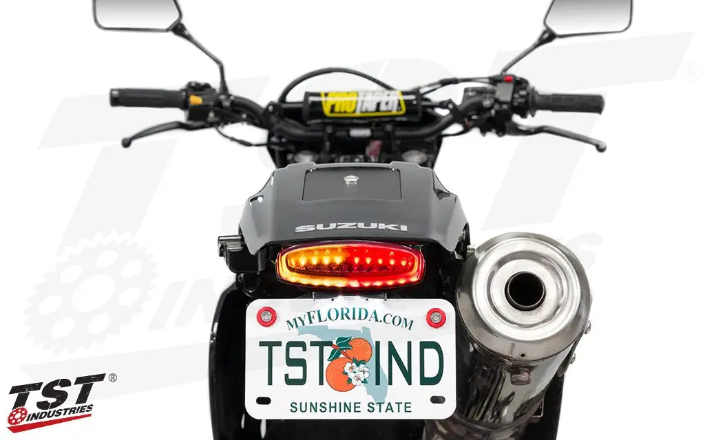 TST LED Integrated Tail Light / Fender Eliminator System Suzuki DR650 2001- 3 TST LED Integrated Tail Light / Fender Eliminator System Suzuki DR650 2001-